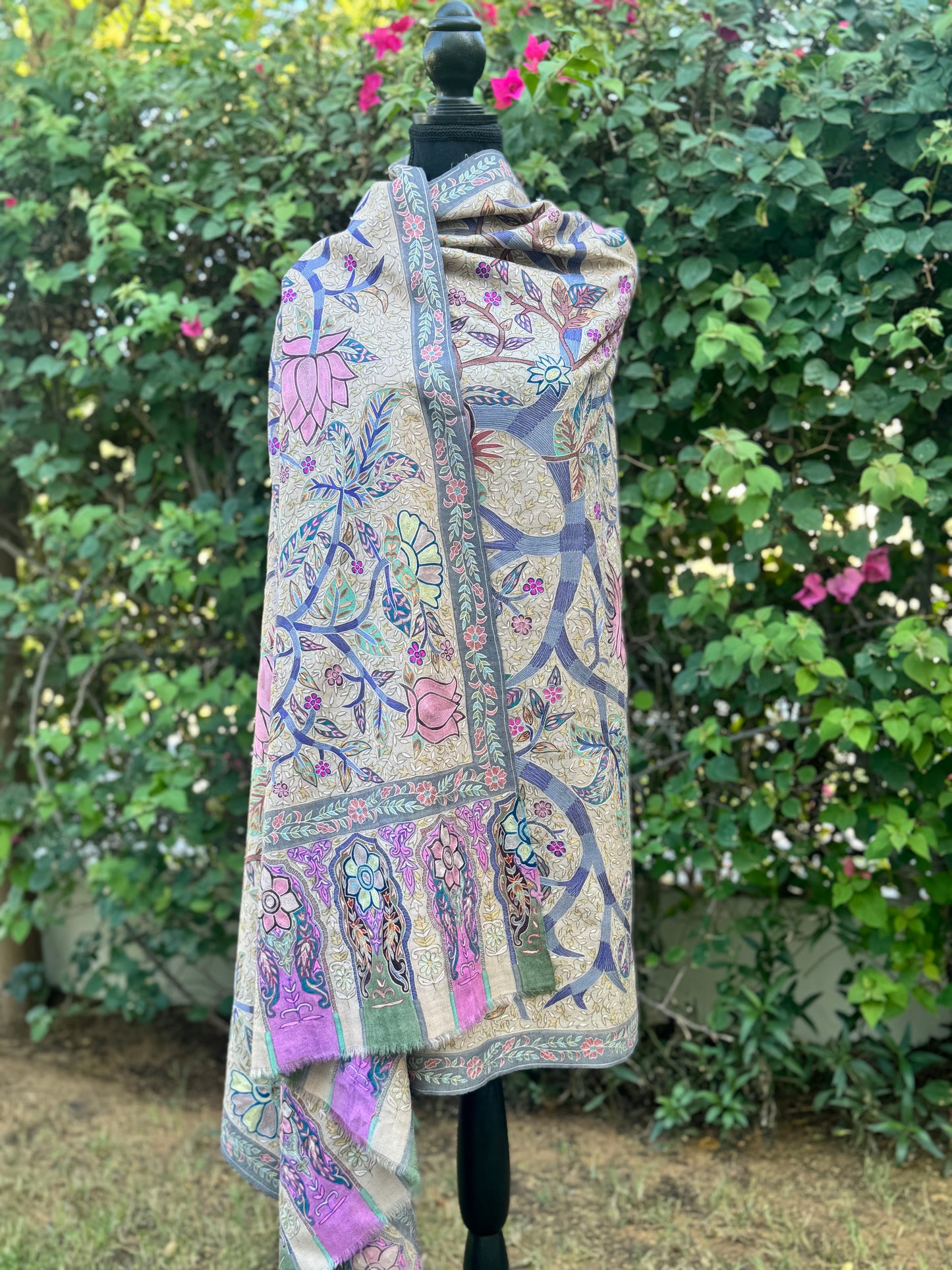 Canvas Bloom Pashmina