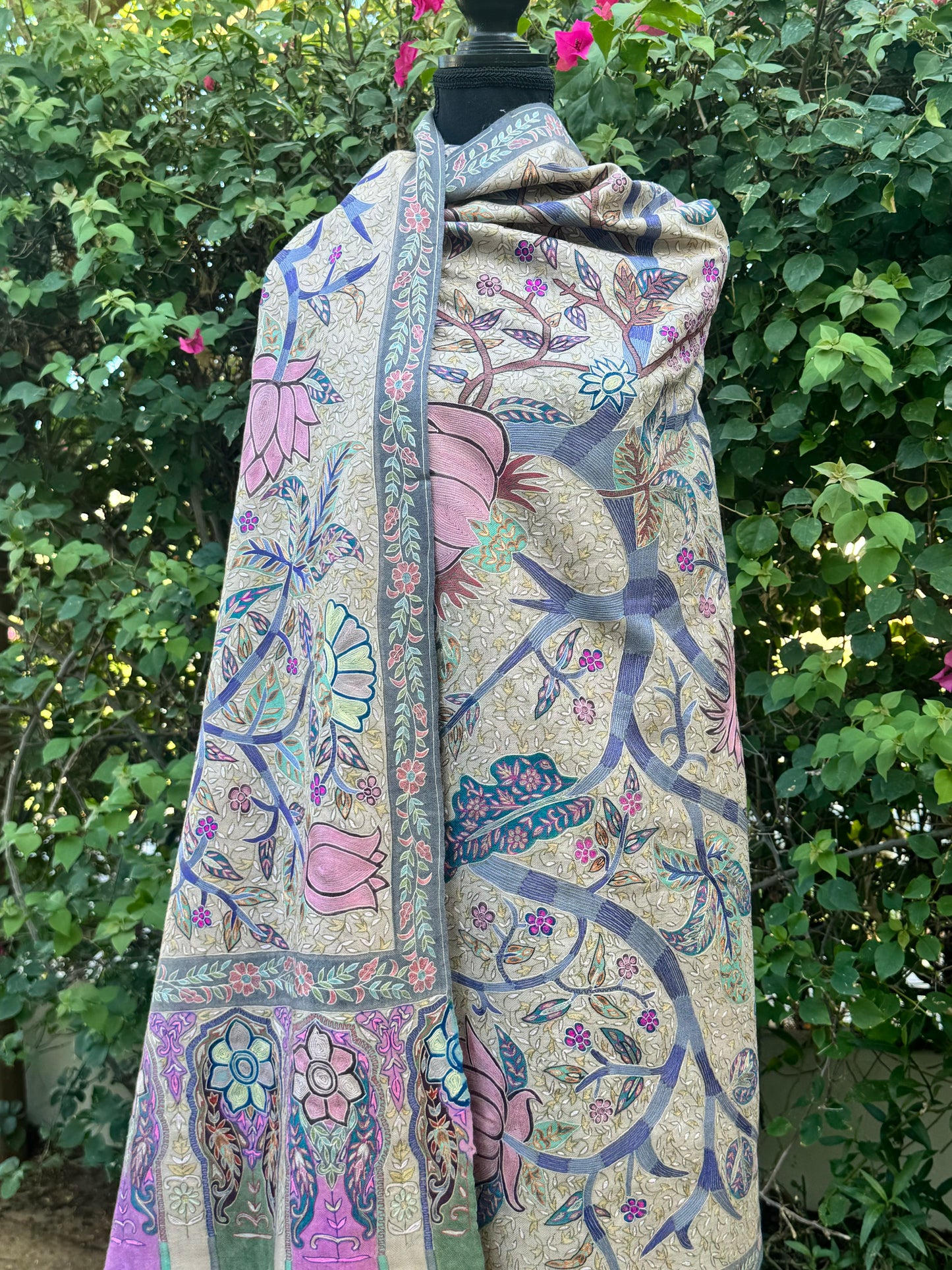 Canvas Bloom Pashmina