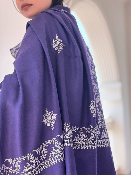 Purple Heritage Pashmina