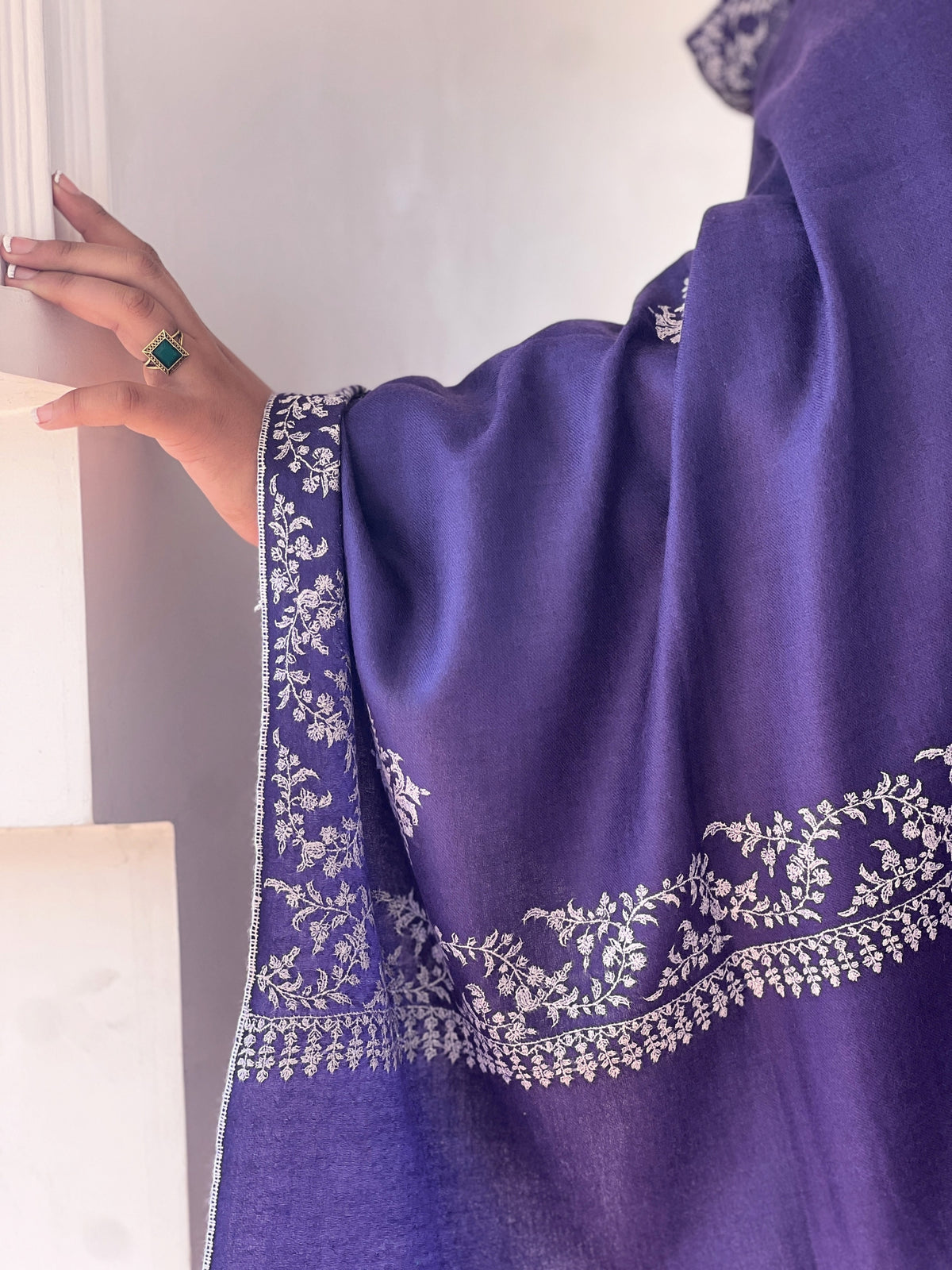 Purple Heritage Pashmina