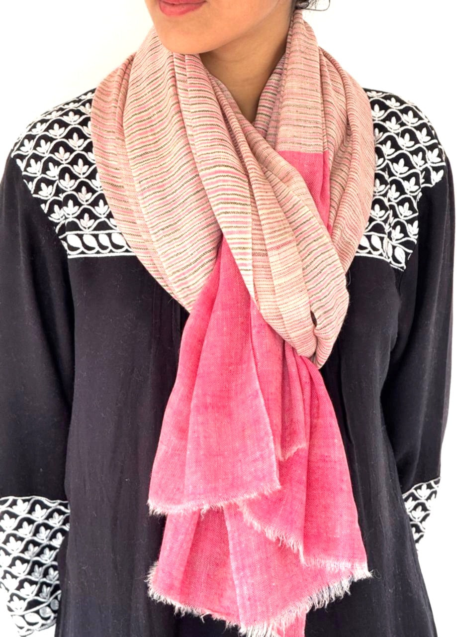 Pink Weave Scarf