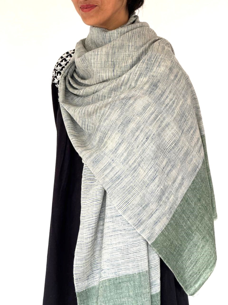 Green Weave Scarf