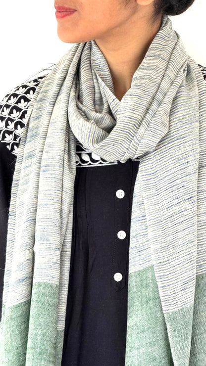 Green Weave Scarf