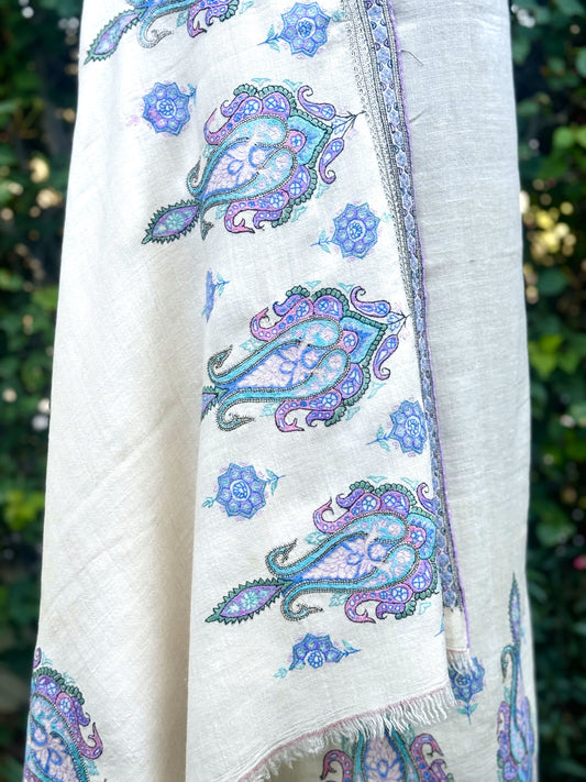 Celestial Bloom Pashmina