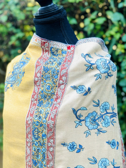 Royal Yellow Pashmina Shawl