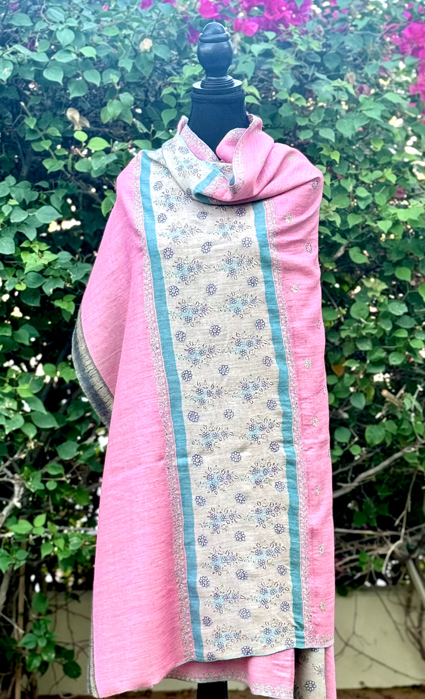 Rose Pink Pashmina Shawl