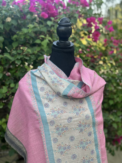 Rose Pink Pashmina Shawl