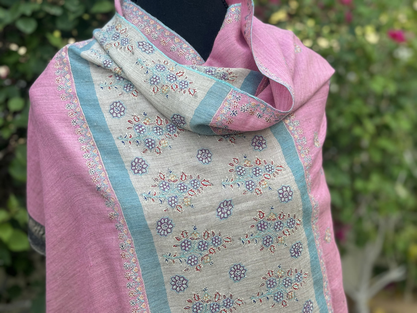 Rose Pink Pashmina Shawl