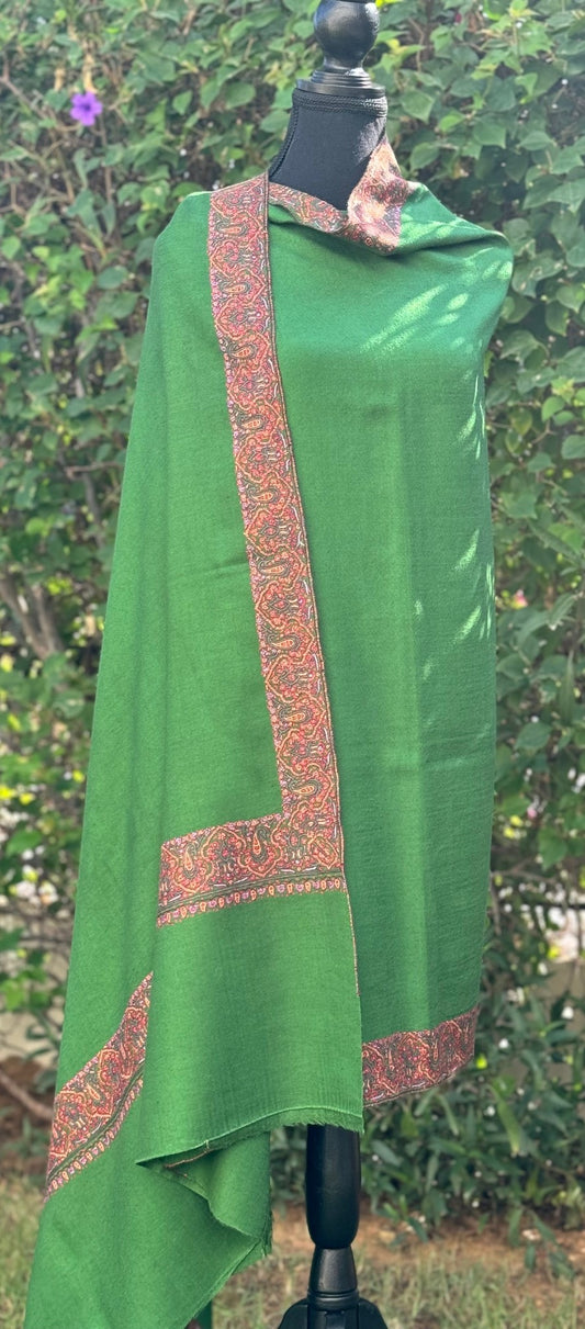 Emerald Elegance Pashmina Shawl
