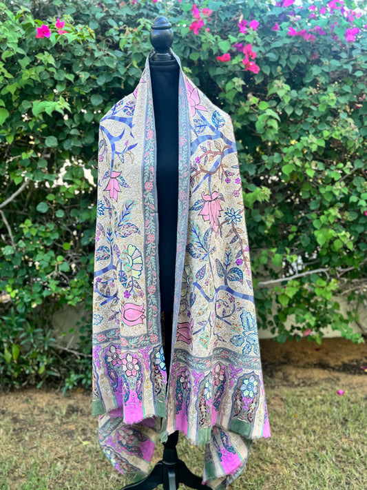 Canvas Bloom Pashmina