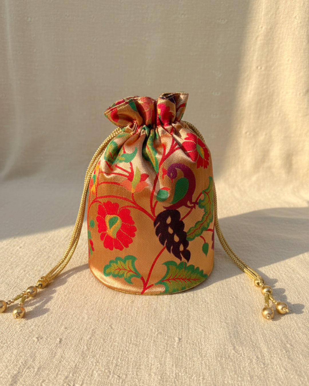 The Paithani Edit- Peacock Potli