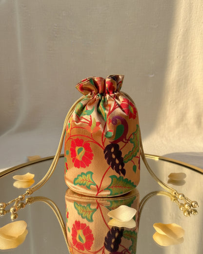 The Paithani Edit- Peacock Potli
