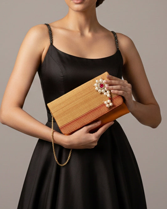 The Paithani Edit- Jewel Clutch