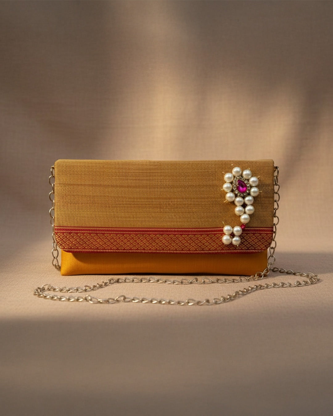 The Paithani Edit- Jewel Clutch