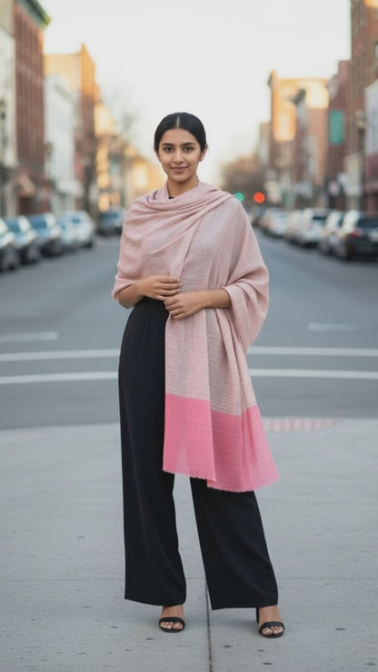 Pink Weave Scarf
