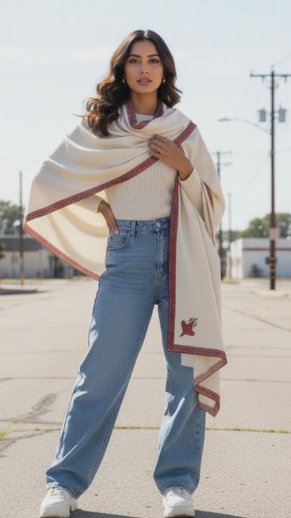 Eternal White Pashmina